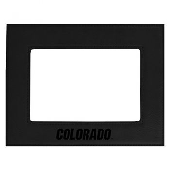 4 x 6 Velour Leather Picture Frame - Colorado Buffaloes
