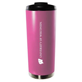 16 oz Vacuum Insulated Tumbler with Lid - Wisconsin Badgers