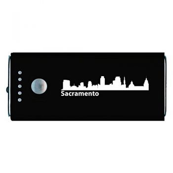 Quick Charge Portable Power Bank 5200 mAh - Sacramento City Skyline
