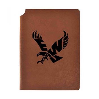 Leather Hardcover Notebook Journal - Eastern Washington Eagles