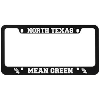 Stainless Steel License Plate Frame - North Texas Mean Green