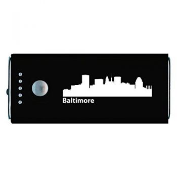 Quick Charge Portable Power Bank 5200 mAh - Baltimore City Skyline