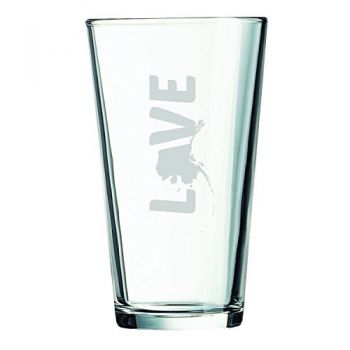 16 oz Pint Glass  - Alaska Love - Alaska Love