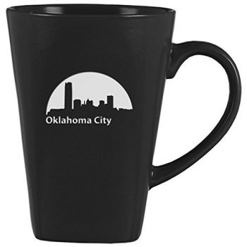 14 oz Square Ceramic Coffee Mug - Oklahoma City Skyline