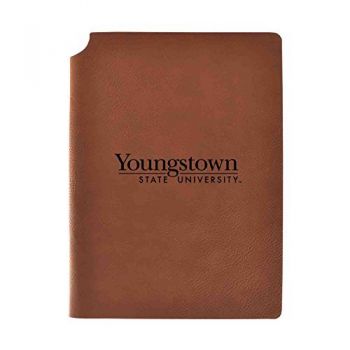 Leather Hardcover Notebook Journal - Youngstown State Penguins