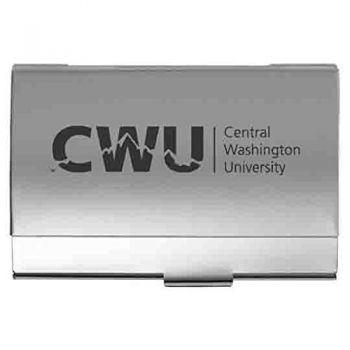 Business Card Holder Case - Central Washington Wildcats