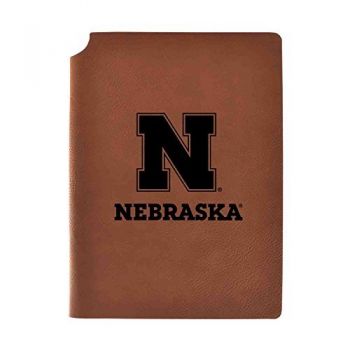 Leather Hardcover Notebook Journal - Nebraska Cornhuskers