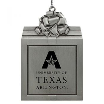Pewter Gift Box Ornament - UT Arlington Mavericks