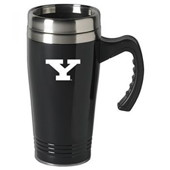 16 oz Stainless Steel Coffee Mug with handle - Youngstown State Penguins