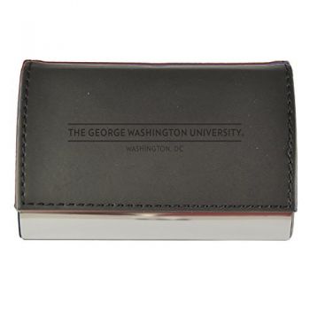 PU Leather Business Card Holder - GWU Colonials