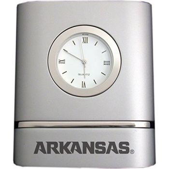 Modern Desk Clock - Arkansas Razorbacks