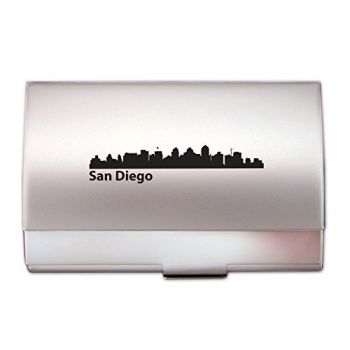 Business Card Holder Case - San Diego City Skyline