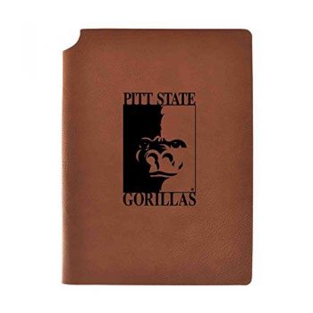 Leather Hardcover Notebook Journal - PITT State Gorillas