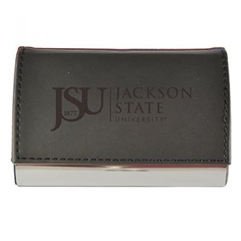 PU Leather Business Card Holder - Jackson State Tigers