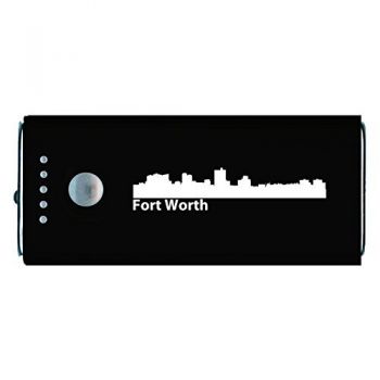 Quick Charge Portable Power Bank 5200 mAh - Fort Worth City Skyline