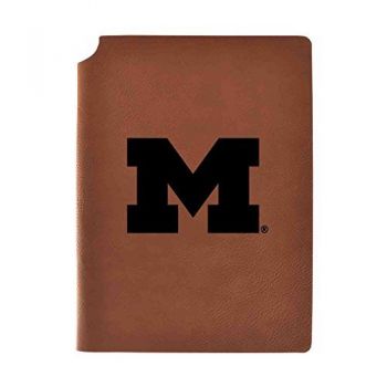 Leather Hardcover Notebook Journal - Michigan Wolverines