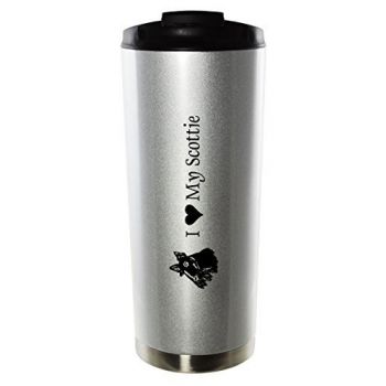 16 oz Vacuum Insulated Tumbler with Lid  - I Love My Scottish Terrier