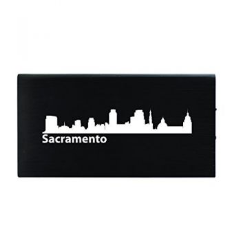 Quick Charge Portable Power Bank 8000 mAh - Sacramento City Skyline