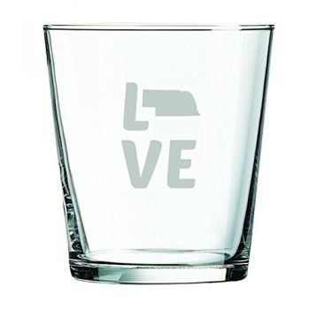 13 oz Cocktail Glass - Nebraska Love - Nebraska Love