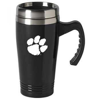 16 oz Stainless Steel Coffee Mug with handle - Clemson Tigers