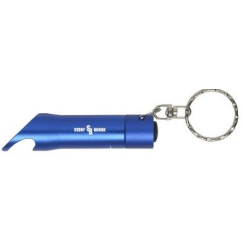 Keychain Bottle Opener & Flashlight - Stony Brook Seawolves