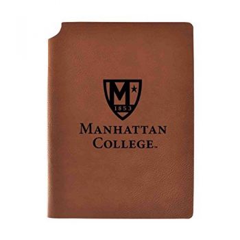 Leather Hardcover Notebook Journal - Manhattan College Jaspers