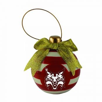 Ceramic Christmas Ball Ornament - Quinnipiac bobcats