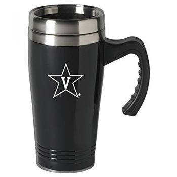 16 oz Stainless Steel Coffee Mug with handle - Vanderbilt Commodores