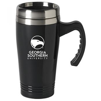 16 oz Stainless Steel Coffee Mug with handle - Georgia Southern Eagles