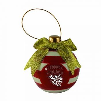 Ceramic Christmas Ball Ornament - CSU Chico Wildcats