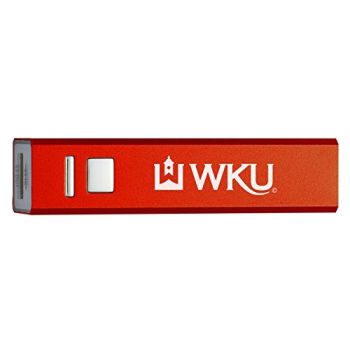 Quick Charge Portable Power Bank 2600 mAh - Western Kentucky Hilltoppers
