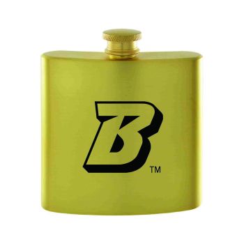 6 oz Brushed Stainless Steel Flask - Binghamton Bearcats