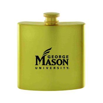 6 oz Brushed Stainless Steel Flask - George Mason Patriots