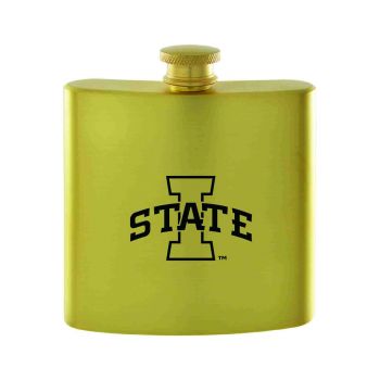 6 oz Brushed Stainless Steel Flask - Iowa State Cyclones