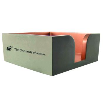Modern Concrete Notepad Holder - Kansas Jayhawks