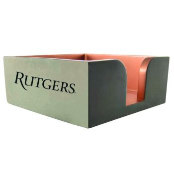 Modern Concrete Notepad Holder - Rutgers Knights