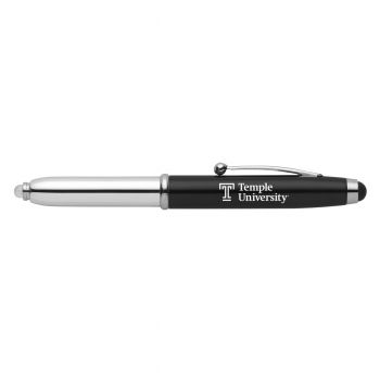 3 in 1 Combo Ballpoint Pen, LED Flashlight & Stylus - Temple Owls