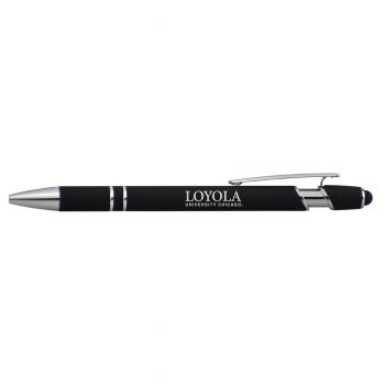 Click Action Ballpoint Pen with Rubber Grip - Loyola Ramblers