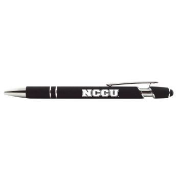 Click Action Ballpoint Pen with Rubber Grip - North Carolina Central Eagles