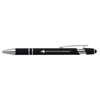 Click Action Ballpoint Pen with Rubber Grip - Montana State Bobcats