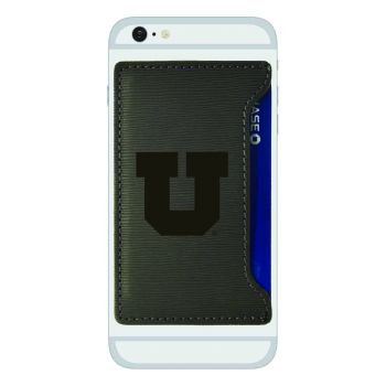 Faux Leather Cell Phone Card Holder - Utah Utes