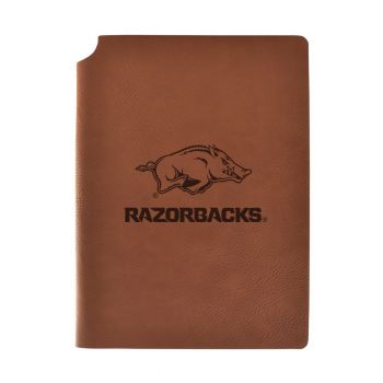 Leather Hardcover Notebook Journal - Arkansas Razorbacks