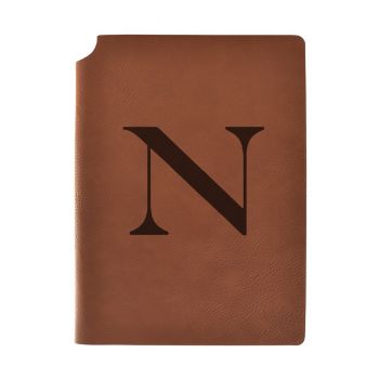 Leather Hardcover Notebook Journal - Northeastern Huskies