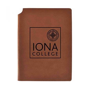 Leather Hardcover Notebook Journal - Iona Gaels
