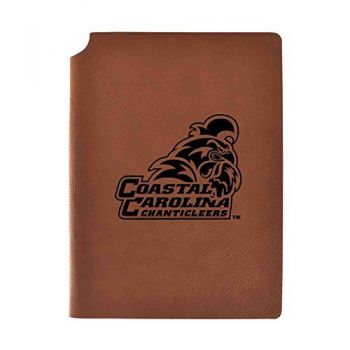 Leather Hardcover Notebook Journal - Coastal Carolina Chanticleers