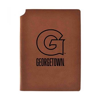 Leather Hardcover Notebook Journal - Georgetown Hoyas