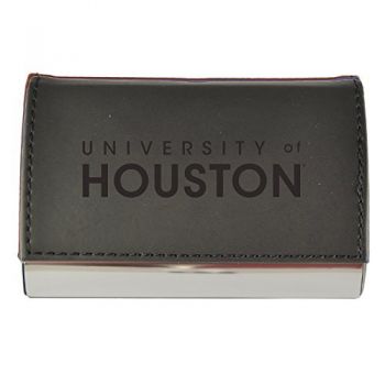 PU Leather Business Card Holder - University of Houston