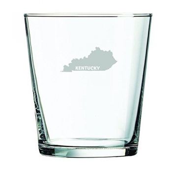 13 oz Cocktail Glass - Kentucky State Outline - Kentucky State Outline
