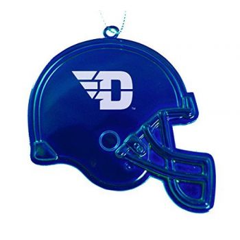 Football Helmet Pewter Christmas Ornament - Dayton Flyers