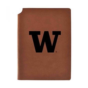 Leather Hardcover Notebook Journal - Washington Huskies